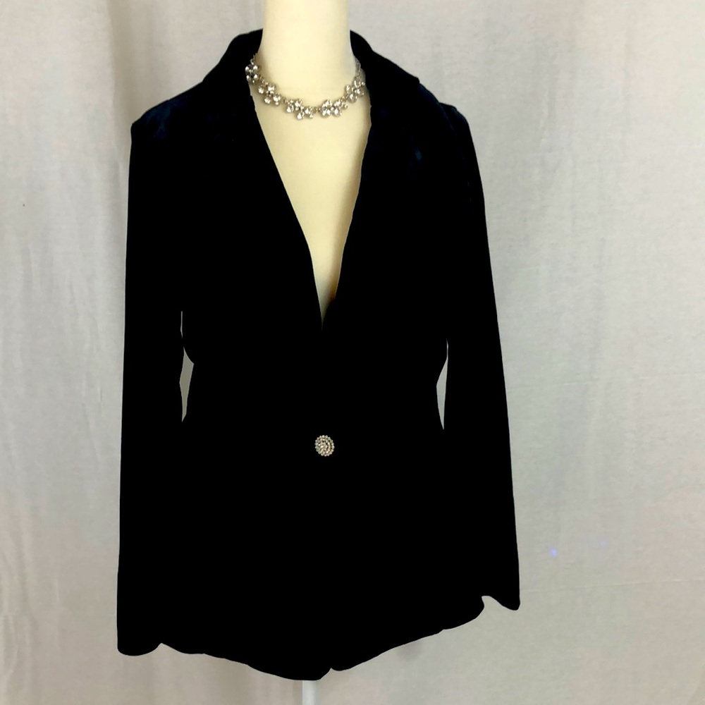 Velvet like blazer